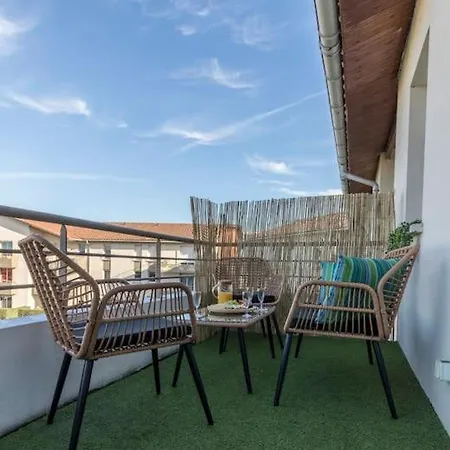 Splendid Et Cosy T2 Terrasse, Airbus Et Aeroport 公寓 圖盧茲