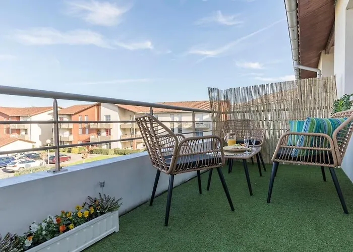 Apartamento Splendid Et Cosy T2 Terrasse, Airbus Et Aeroport *