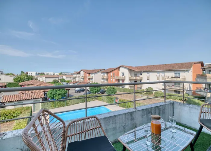 Splendid Et Cosy T2 Terrasse, Airbus Et Aeroport