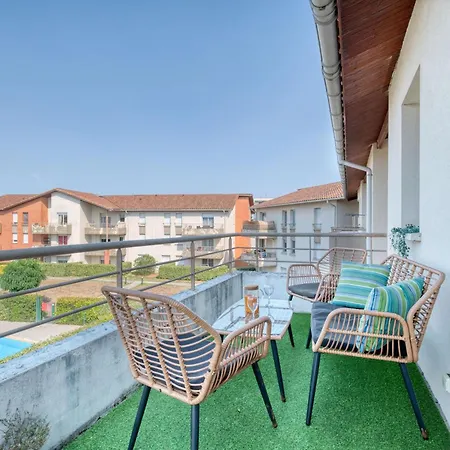 Apartament Splendid Et Cosy T2 Terrasse, Airbus Et Aeroport Tuluza